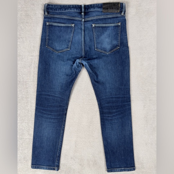 Buck Mason Maverick Slim Jeans Men's 34x28 Double Dipped Denim‎ Medium Wash - Picture 8 of 12